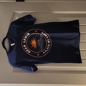 Dean Lewis A Place We Knew navy orange concert t-shirt - size medium